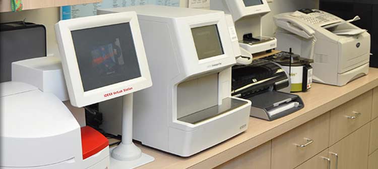 In house laboratory at FLossmoor Animal Hospital